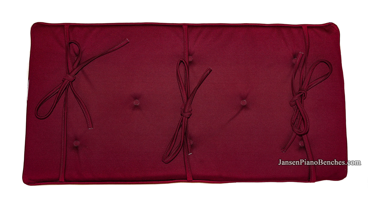 piano bench cushion by GRK merlot