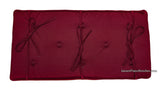piano bench cushion by GRK merlot