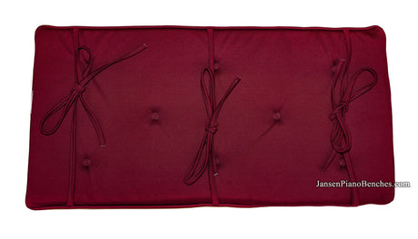 piano bench cushion by GRK merlot