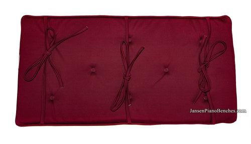 piano bench cushion by GRK merlot