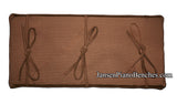 brown piano bench cushion by GRK