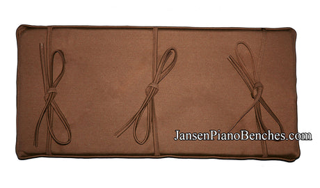brown piano bench cushion by GRK