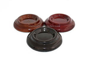 3 1/2" Wood Piano Caster Cups