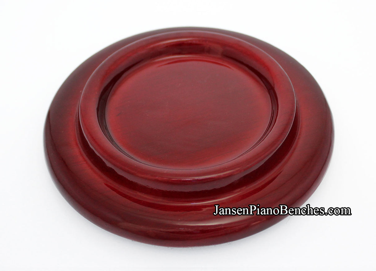 mahogany high polish grand piano caster cup
