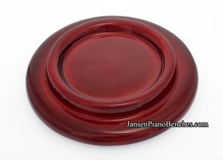 mahogany high polish grand piano caster cup
