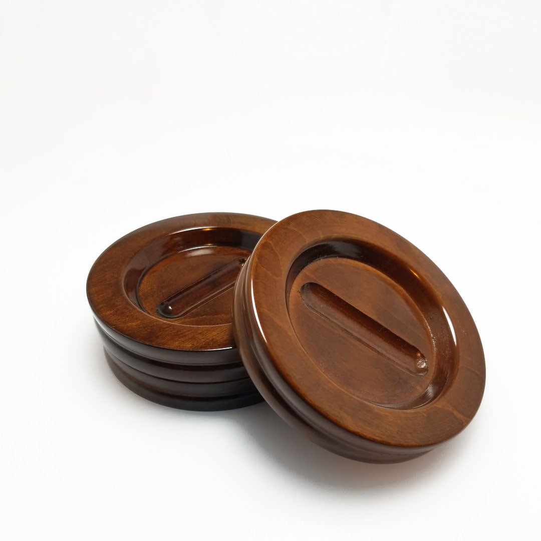 5" High Polish Piano Caster Cups Jansen