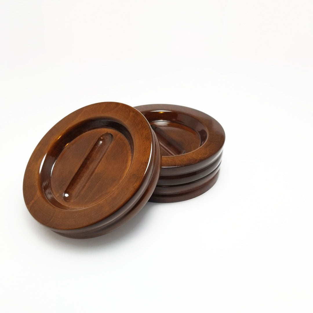 5" High Polish Piano Caster Cups Jansen