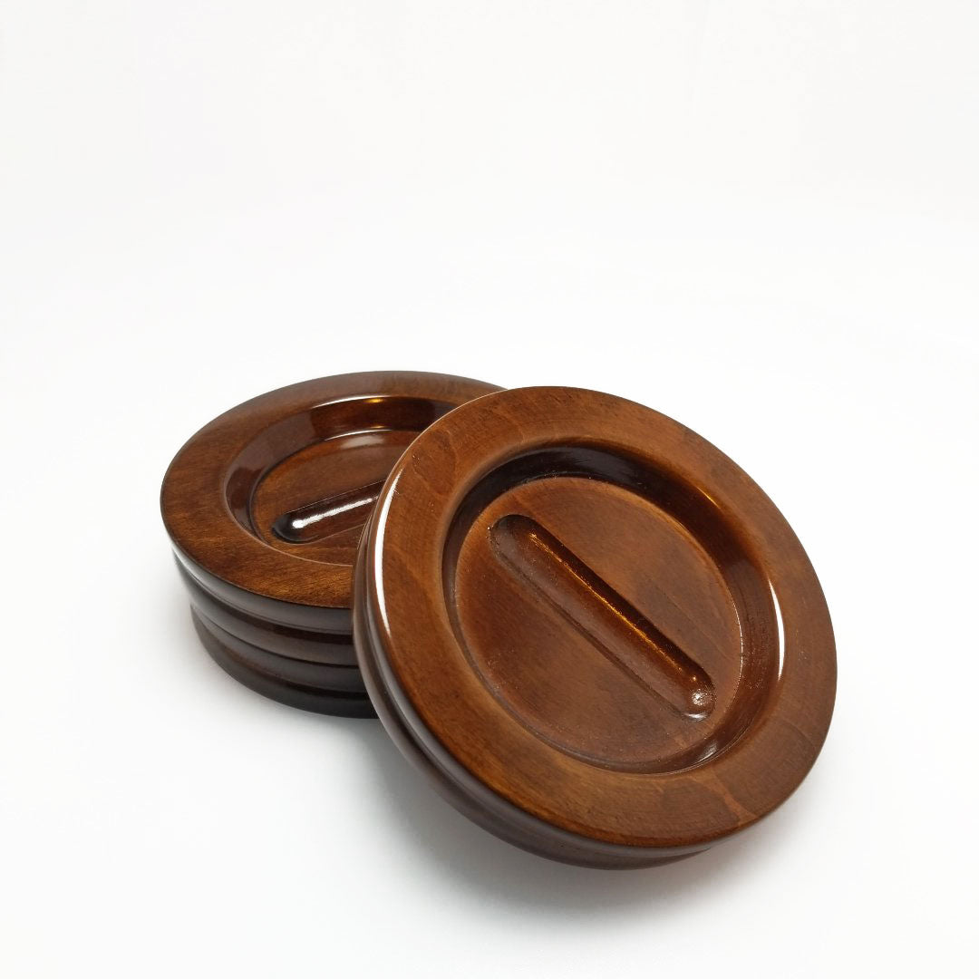 5" High Polish Piano Caster Cups Jansen