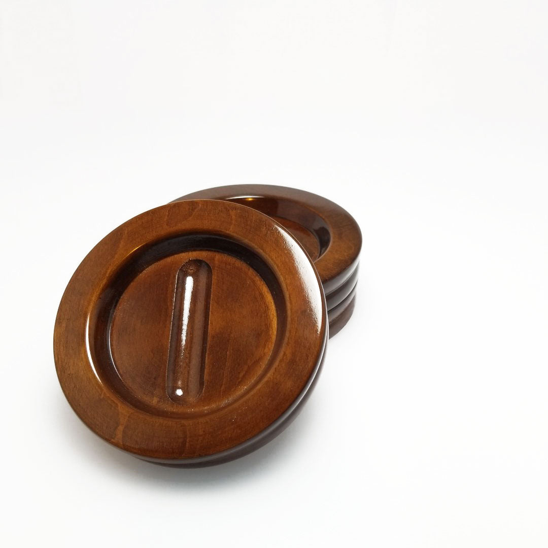 5" High Polish Piano Caster Cups Jansen