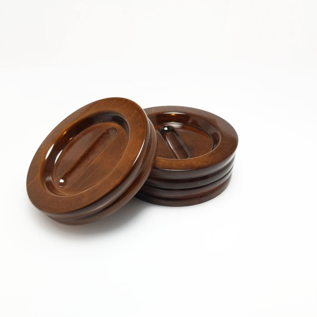5" High Polish Piano Caster Cups Jansen