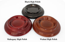 Load image into Gallery viewer, upright piano caster cups high polish finish walnut mahogany