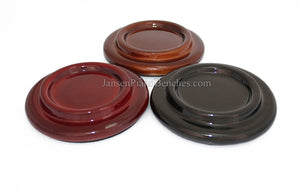 5" High Polish Wood Piano Caster Cups