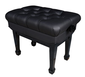 adjustable piano bench black high gloss