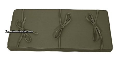 piano bench cushion ivy green
