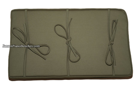piano bench cushion green ivy