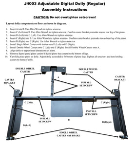 digital piano dolly assembly instructions j4003