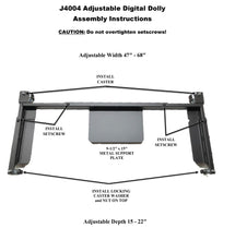 Load image into Gallery viewer, digital piano dolly assembly instructions j4004