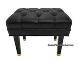 Jansen adjustable piano bench brass ferrule legs black