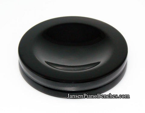 upright piano caster cup black high gloss finish