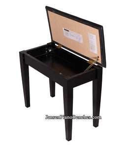 Jansen Keyboard Bench - Satin Black - Open Box