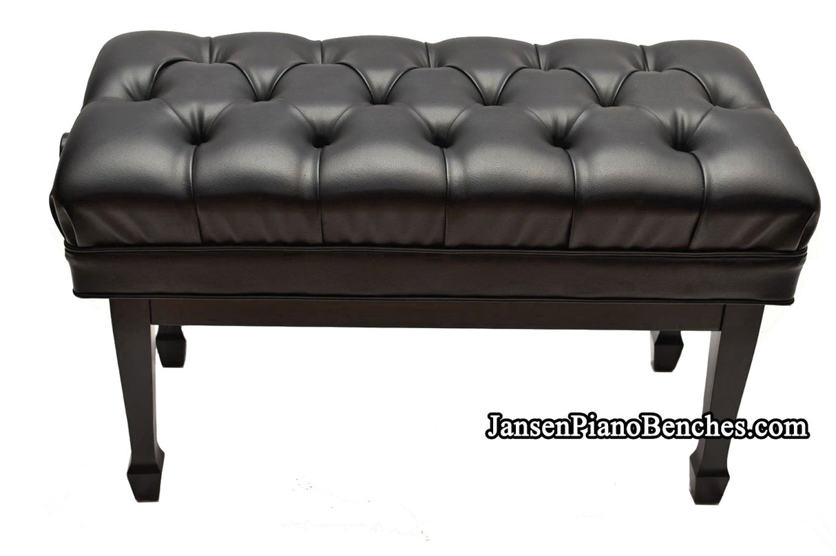 jansen duet artist piano bench satin black