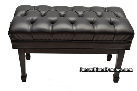 jansen duet artist piano bench satin black