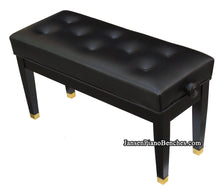 Load image into Gallery viewer, jansen petite artist piano bench duet leather top