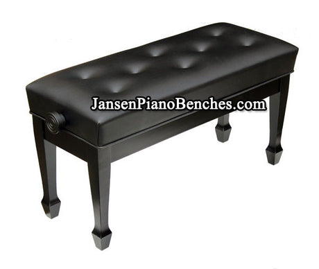 Jansen duet petite artist piano bench ebony