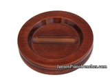 grand piano caster cup mahogany high gloss