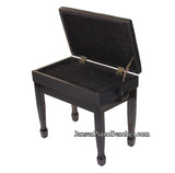 J850 jansen piano bench music storage compartment