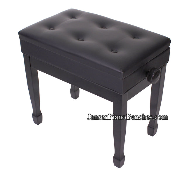 Jansen Piano Bench J850 Adjustable Black High Gloss