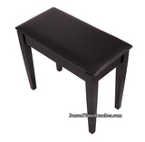 padded keyboard bench by Jansen black satin