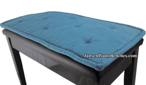 jansen piano bench cushion light blue