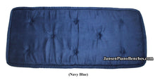 Load image into Gallery viewer, blue piano bench cushion jansen