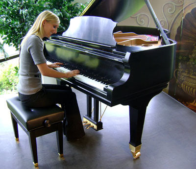 jansen petite artist bench ebony brass ferrule legs