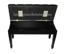 Load image into Gallery viewer, jansen piano bench music storage compartment