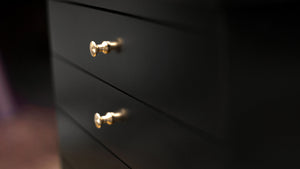 jansen sheet music cabinet black finish brass knobs