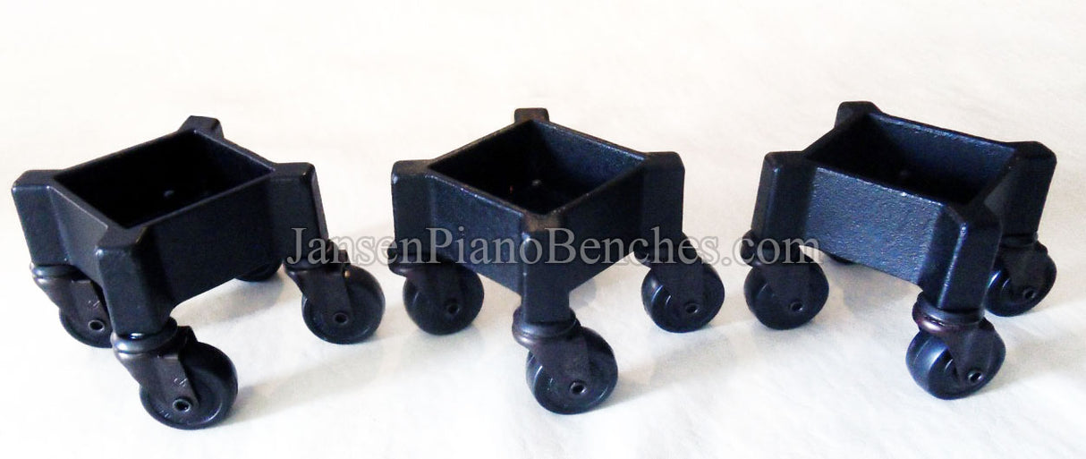 jansen square piano leg dolly J4018-S