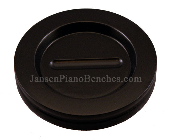 hardwood grand piano caster cup satin black