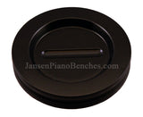 hardwood grand piano caster cup satin black