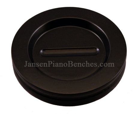 hardwood grand piano caster cup satin black