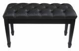 piano bench with padded top by jansen in black satin 