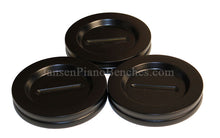 Load image into Gallery viewer, Satin Ebony Grand Piano Caster Cups by Jansen