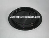 black lucite piano caster cup