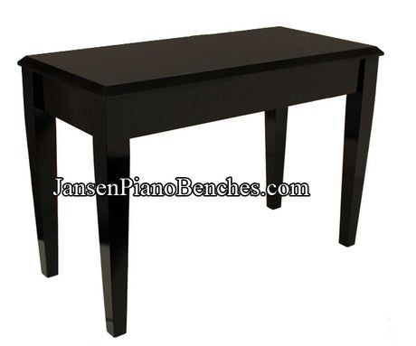 jansen black piano bench high polish for upright pianos