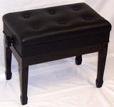 Jansen Imported Artist Bench Ebony High Gloss with music compartment J-850