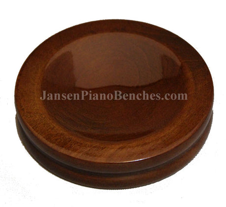 walnut high polish caster cup