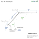 Cocoweb Ultra-Slim LED Piano Lamp