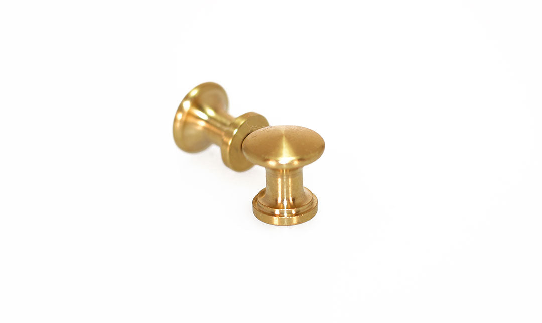 Brass Piano Desk Knobs - Fallboard Lid Knobs