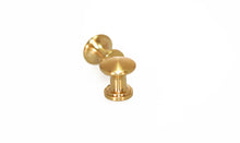 Load image into Gallery viewer, Brass Piano Desk Knobs - Fallboard Lid Knobs